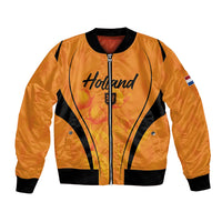 Custom Holland 2026 World Football Bomber Jacket Oranje Go Champions