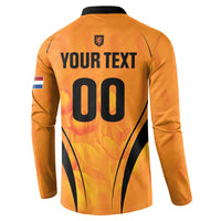 Custom Holland 2026 World Football Button Sweatshirt Oranje Go Champions