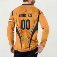 Custom Holland 2026 World Football Button Sweatshirt Oranje Go Champions