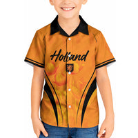 Custom Holland 2026 World Football Kid Hawaiian Shirt Oranje Go Champions