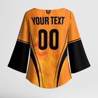 Custom Holland 2026 World Football Kimono Sleeve Blouse Oranje Go Champions