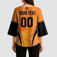 Custom Holland 2026 World Football Kimono Sleeve Blouse Oranje Go Champions