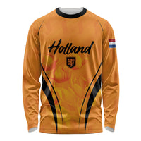 Custom Holland 2026 World Football Long Sleeve Shirt Oranje Go Champions