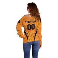 Custom Holland 2026 World Football Off Shoulder Sweater Oranje Go Champions