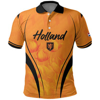 Custom Holland 2026 World Football Polo Shirt Oranje Go Champions