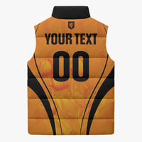 Custom Holland 2026 World Football Sleeveless Puffer Jacket Oranje Go Champions