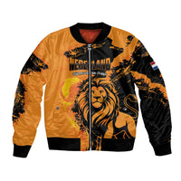 Custom Nederland 2026 World Football Bomber Jacket Oranje Lions Go Champions
