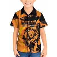 Custom Nederland 2026 World Football Kid Hawaiian Shirt Oranje Lions Go Champions