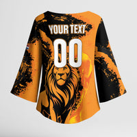 Custom Nederland 2026 World Football Kimono Sleeve Blouse Oranje Lions Go Champions