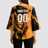 Custom Nederland 2026 World Football Kimono Sleeve Blouse Oranje Lions Go Champions