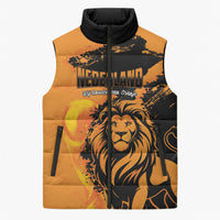 Custom Nederland 2026 World Football Sleeveless Puffer Jacket Oranje Lions Go Champions