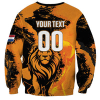 Custom Nederland 2026 World Football Sweatshirt Oranje Lions Go Champions