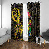 Enkutatash Eritrea New Year Window Curtain Eritrean Camel African Pattern - Wonder Print Shop