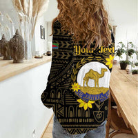 Enkutatash Eritrea New Year Women Casual Shirt Eritrean Camel African Pattern - Wonder Print Shop