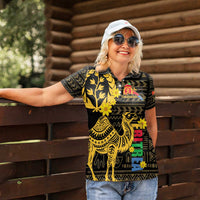 Enkutatash Eritrea New Year Women Polo Shirt Eritrean Camel African Pattern - Wonder Print Shop