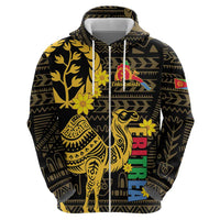 Enkutatash Eritrea New Year Zip Hoodie Eritrean Camel African Pattern - Wonder Print Shop