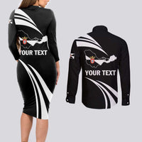 Ceuta Day Couples Matching Long Sleeve Bodycon Dress and Long Sleeve Button Shirt Dia de Ceuta 2024 - Wonder Print Shop