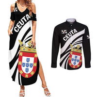 Ceuta Day Couples Matching Summer Maxi Dress and Long Sleeve Button Shirt Dia de Ceuta 2024 - Wonder Print Shop