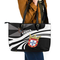 Ceuta Day Leather Tote Bag Dia de Ceuta 2024 - Wonder Print Shop