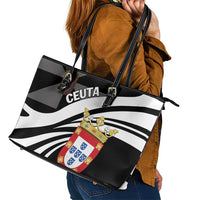Ceuta Day Leather Tote Bag Dia de Ceuta 2024 - Wonder Print Shop