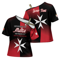 Personalised Malta Jum l-Indipendenza Cross Shoulder Shirt September 21st