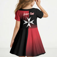 Personalised Malta Jum l-Indipendenza Kid Short Sleeve Dress September 21st