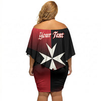 Personalised Malta Jum l-Indipendenza Off Shoulder Short Dress September 21st