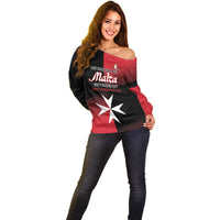 Personalised Malta Jum l-Indipendenza Off Shoulder Sweater September 21st