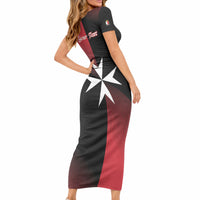 Personalised Malta Jum l-Indipendenza Short Sleeve Bodycon Dress September 21st