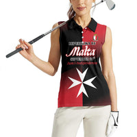 Personalised Malta Jum l-Indipendenza Women Sleeveless Polo Shirt September 21st