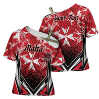 Personalised Repubblika ta Malta Cross Shoulder Shirt Dynamic Style