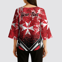 Personalised Repubblika ta Malta Kimono Sleeve Blouse Dynamic Style