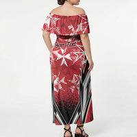 Personalised Repubblika ta Malta Off Shoulder Maxi Dress Dynamic Style