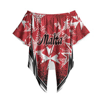 Personalised Repubblika ta Malta Off Shoulder Wrap Waist Top Dynamic Style