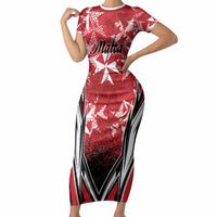 Personalised Repubblika ta Malta Short Sleeve Bodycon Dress Dynamic Style