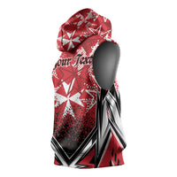 Personalised Repubblika ta Malta Sleeveless Hoodie Dynamic Style