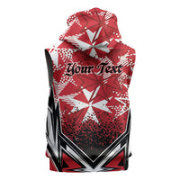 Personalised Repubblika ta Malta Sleeveless Zip Hoodie Dynamic Style