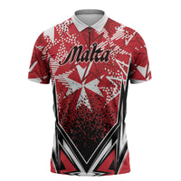 Personalised Repubblika ta Malta Zipper Polo Shirt Dynamic Style