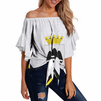 Personalised Malta Gozo Island Off Shoulder Wrap Waist Top Flag Inspired