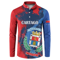 Personalized Costa Rica Cartago Province Button Sweatshirt Brumosos Hometown - Wonder Print Shop
