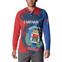 Personalized Costa Rica Cartago Province Button Sweatshirt Brumosos Hometown - Wonder Print Shop