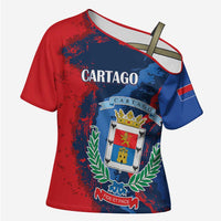 Personalized Costa Rica Cartago Province Cross Shoulder Shirt Brumosos Hometown - Wonder Print Shop