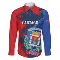 Personalized Costa Rica Cartago Province Family Matching Off The Shoulder Long Sleeve Dress and Hawaiian Shirt Brumosos Hometown - Wonder Print Shop
