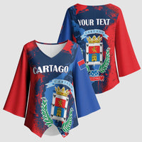 Personalized Costa Rica Cartago Province Kimono Sleeve Blouse Brumosos Hometown - Wonder Print Shop