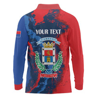 Personalized Costa Rica Cartago Province Long Sleeve Polo Shirt Brumosos Hometown - Wonder Print Shop