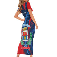 Personalized Costa Rica Cartago Province Short Sleeve Bodycon Dress Brumosos Hometown - Wonder Print Shop