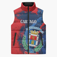 Personalized Costa Rica Cartago Province Sleeveless Puffer Jacket Brumosos Hometown - Wonder Print Shop
