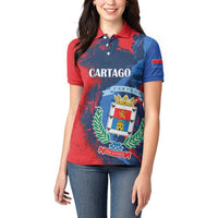 Personalized Costa Rica Cartago Province Women Polo Shirt Brumosos Hometown - Wonder Print Shop