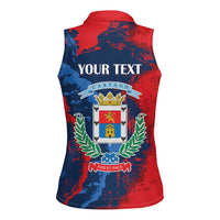 Personalized Costa Rica Cartago Province Women Sleeveless Polo Shirt Brumosos Hometown - Wonder Print Shop