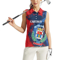Personalized Costa Rica Cartago Province Women Sleeveless Polo Shirt Brumosos Hometown - Wonder Print Shop